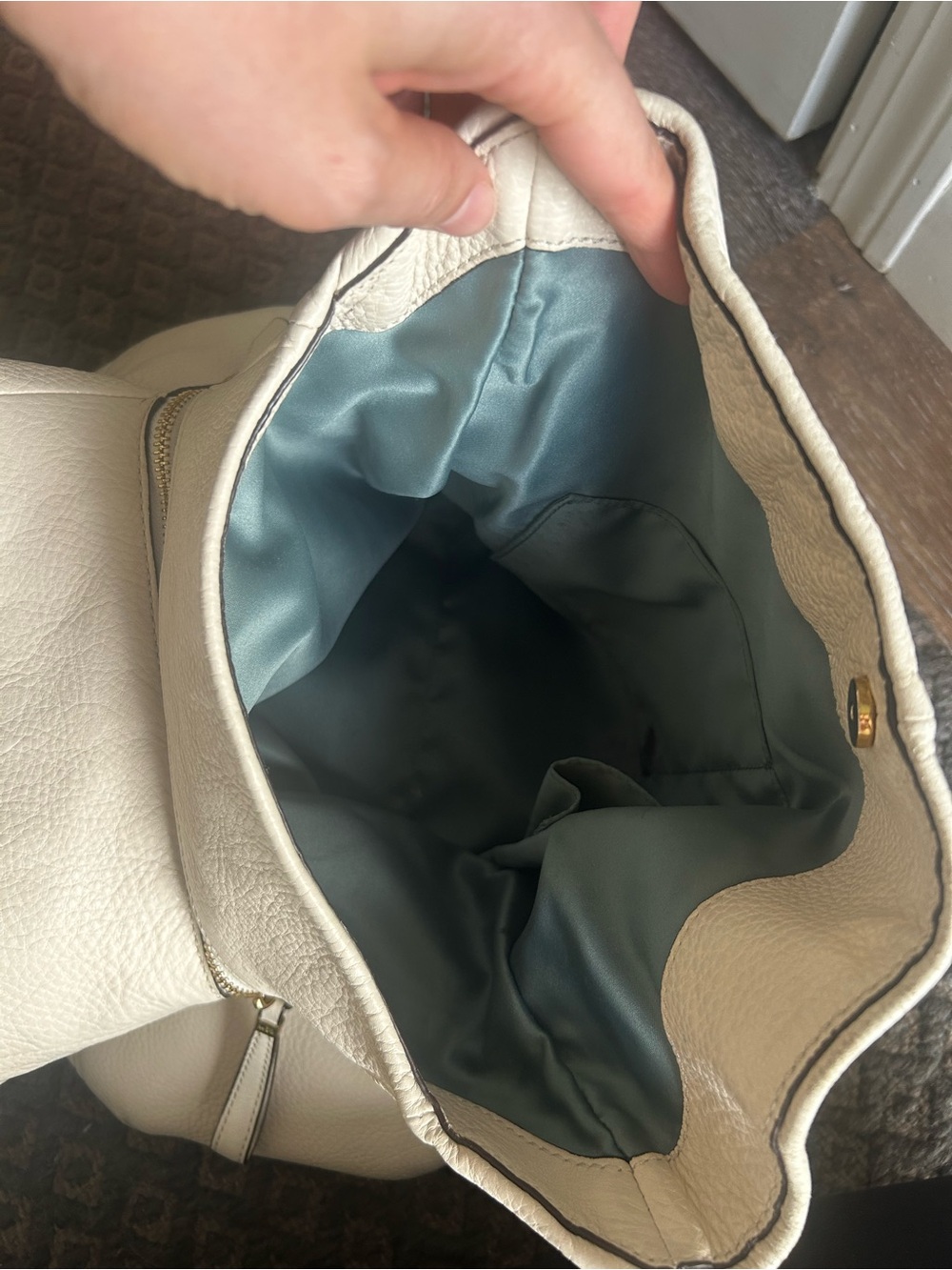 Coach Cream Pebbled Leather Hobo bag - Picture 13 of 13
